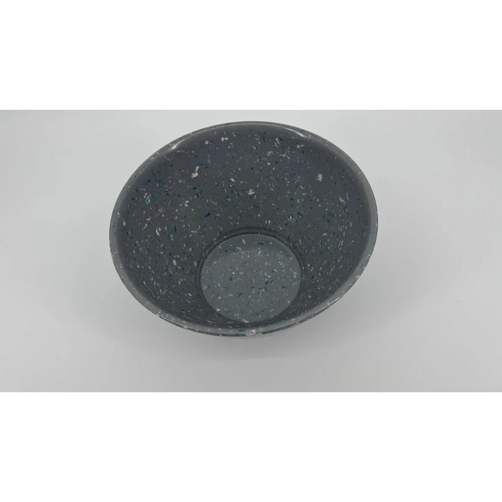 Rachael Ray Garbage Bowl Melamine Gray Confetti Speckled 10
